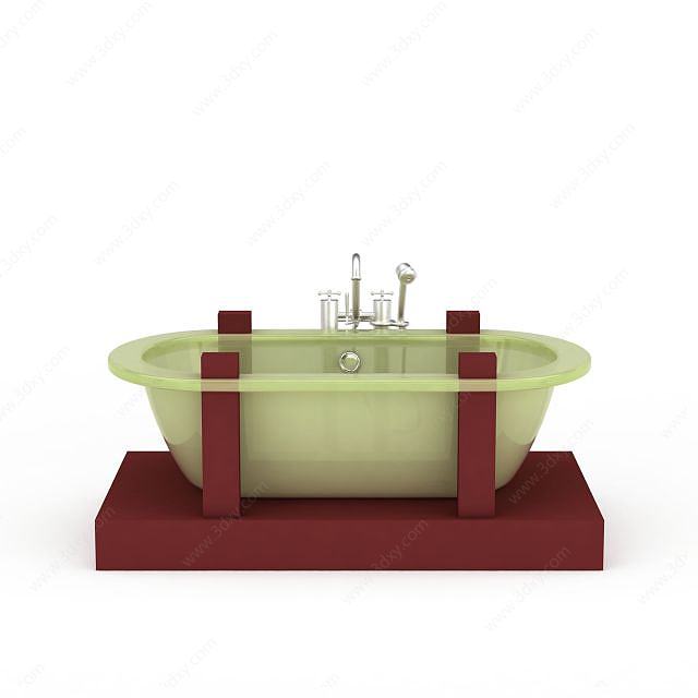 现代浴缸3D模型