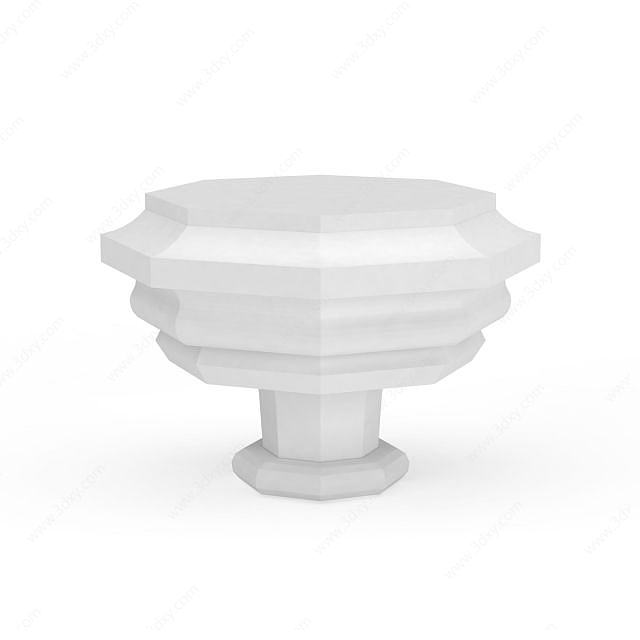 石膏柱头3D模型