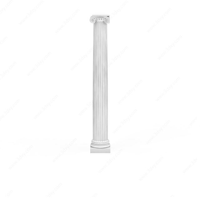 欧式建筑柱子3D模型