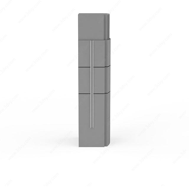 灰色柱子3D模型