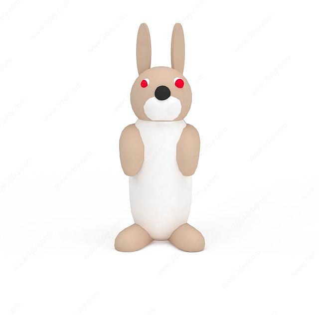 兔子玩具3D模型