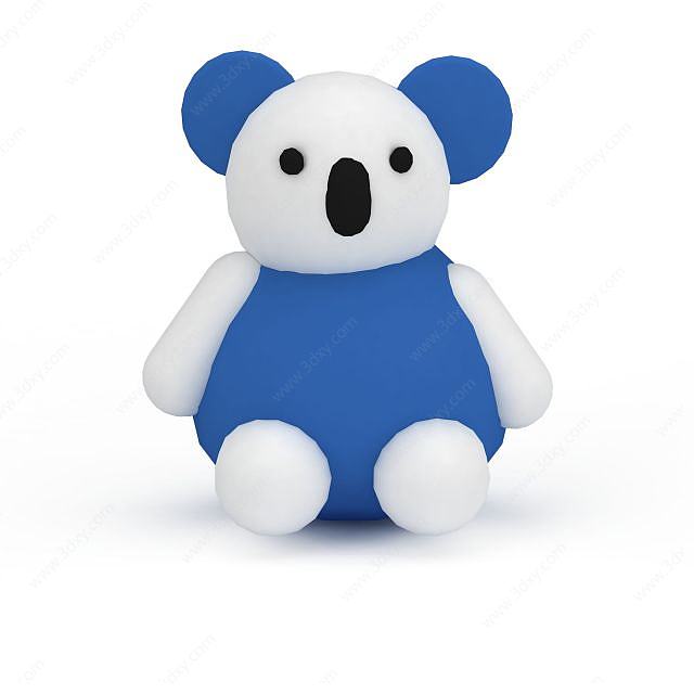 玩具小熊猫3D模型
