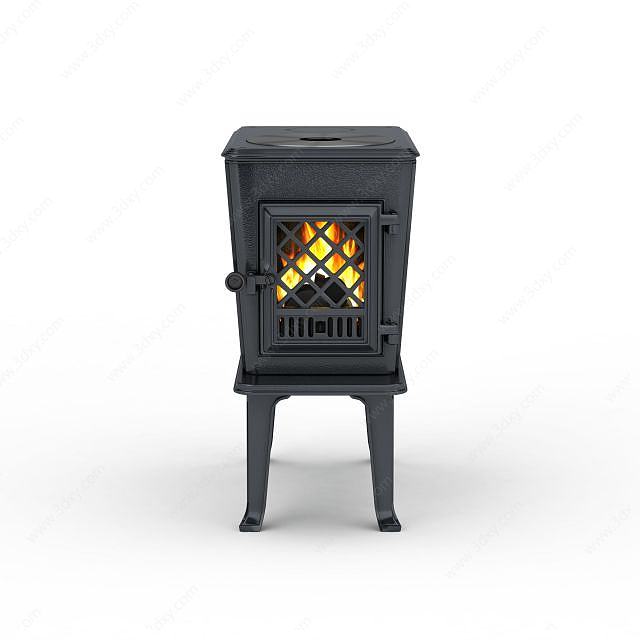 室内取暖炉子3D模型