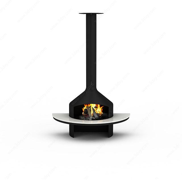 家用取暖炉子3D模型