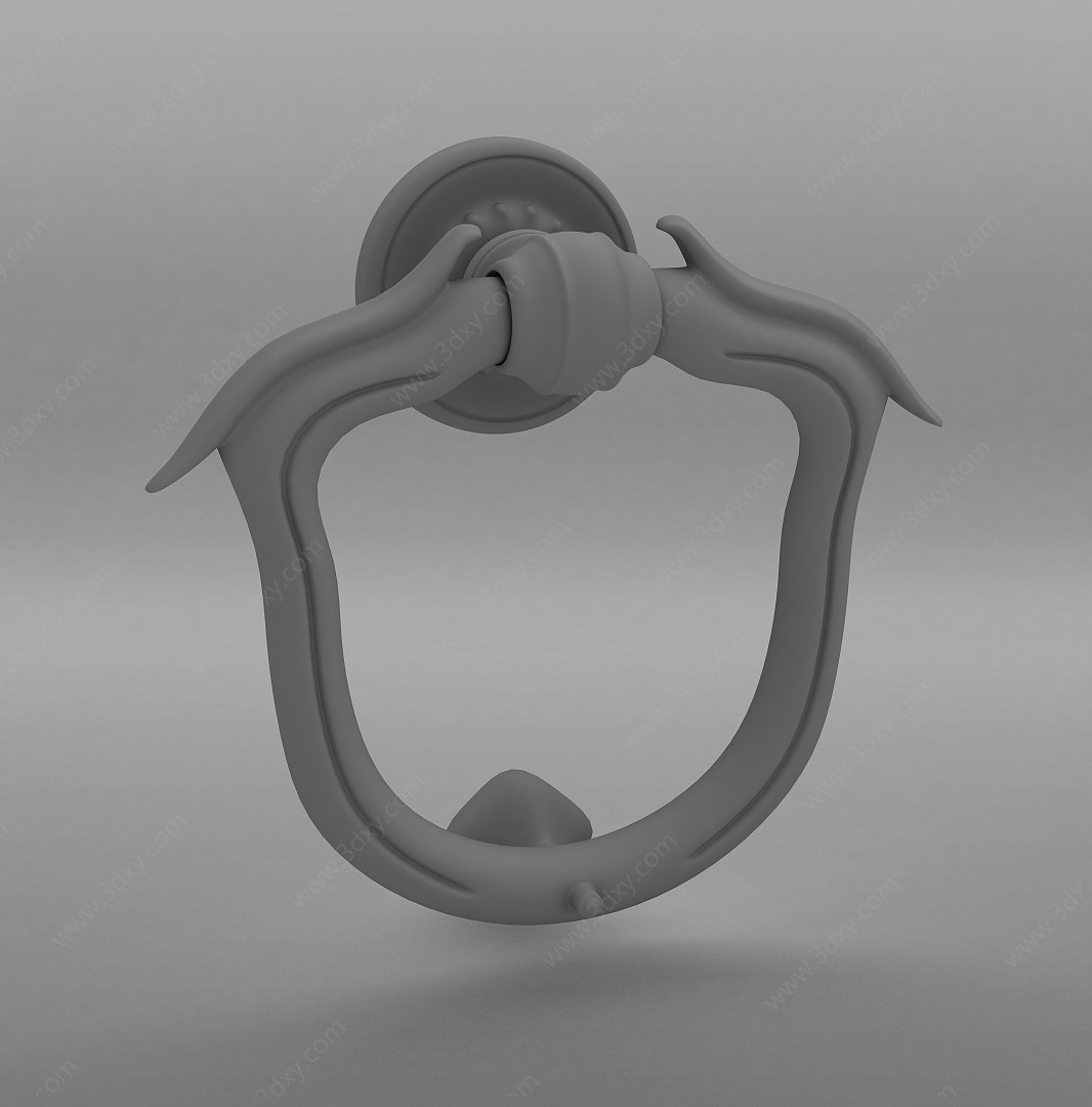 环形塑料门环3D模型