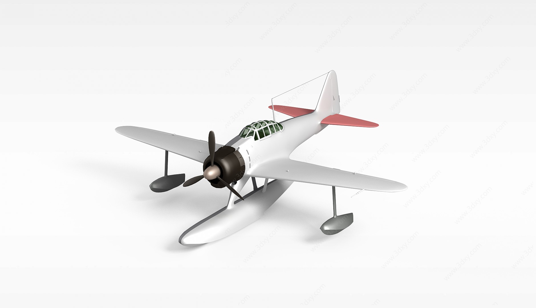 螺旋桨飞机3D模型
