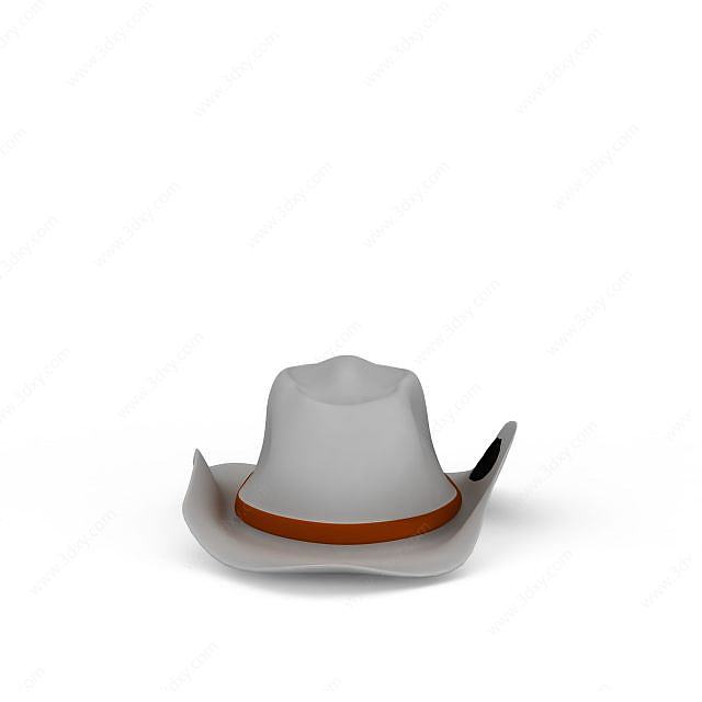 男士牛仔帽3D模型