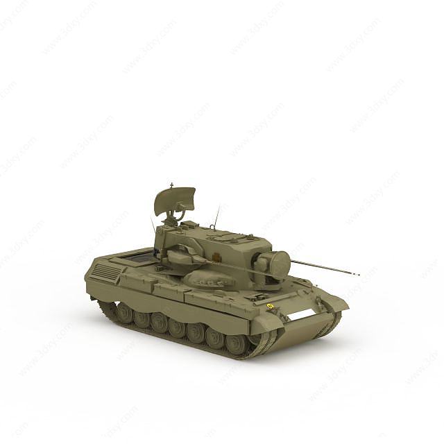 遥控坦克玩具3D模型