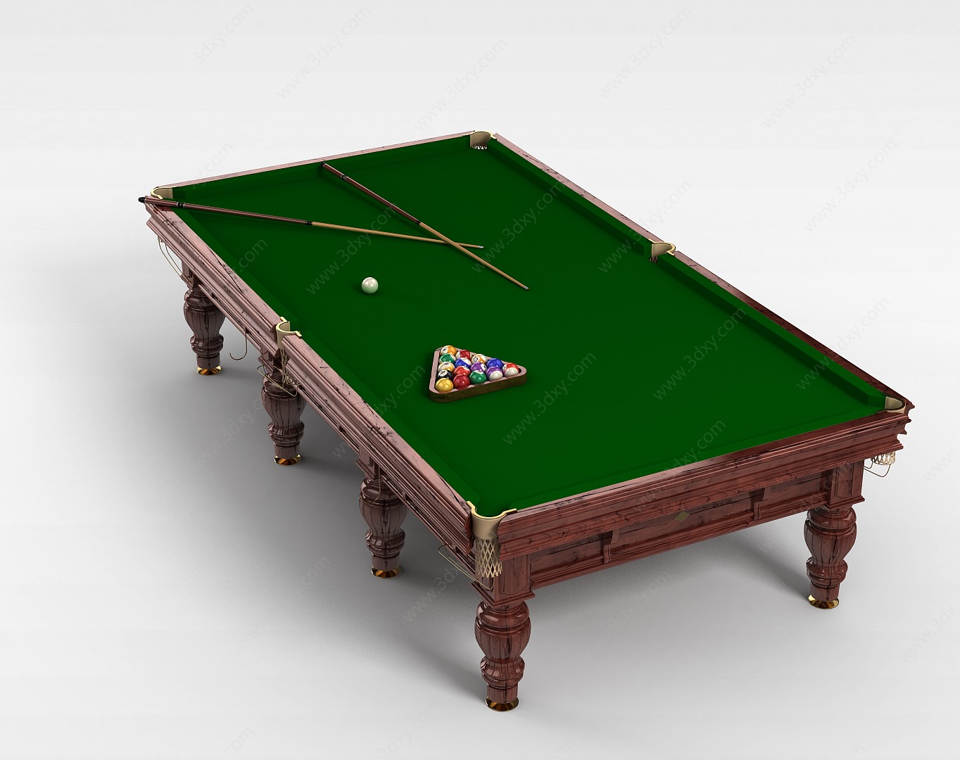 室内台球桌3D模型