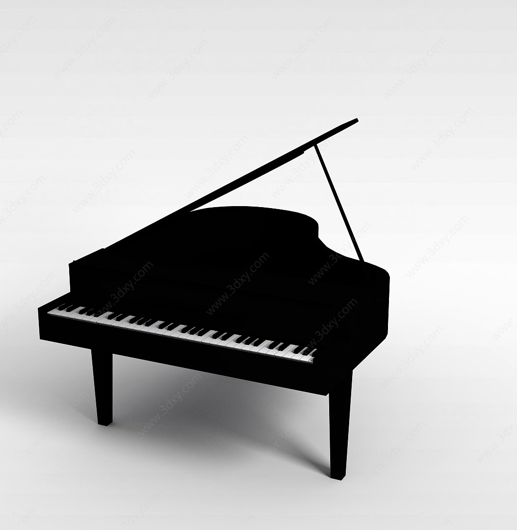 现代式钢琴3D模型