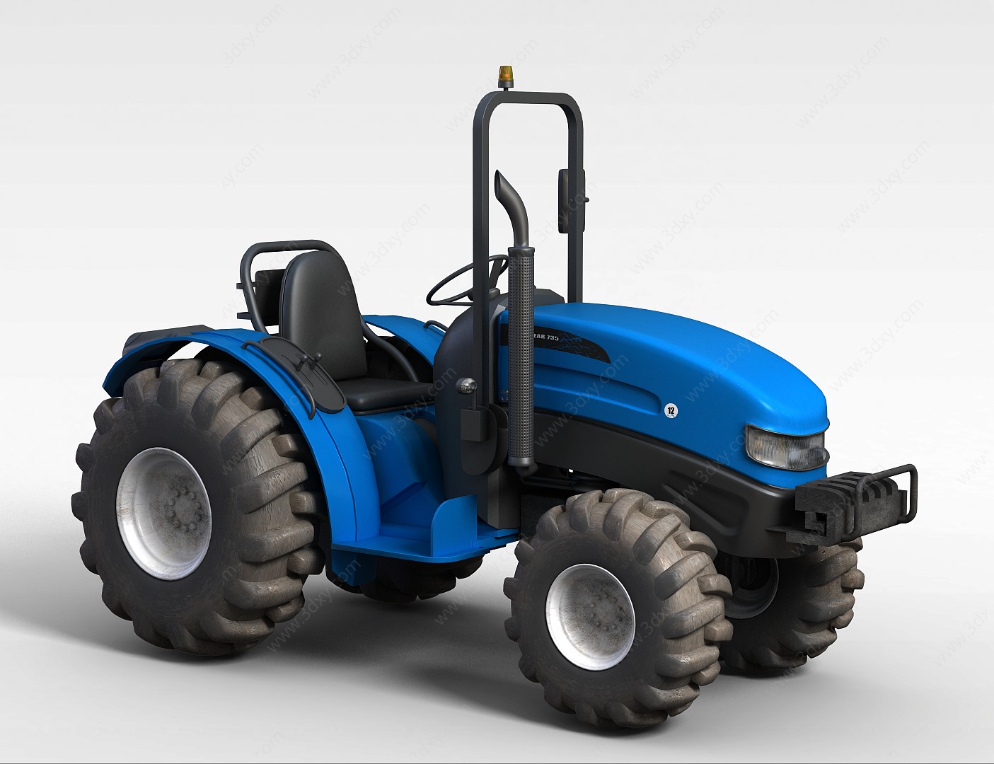 农用拖拉机3D模型