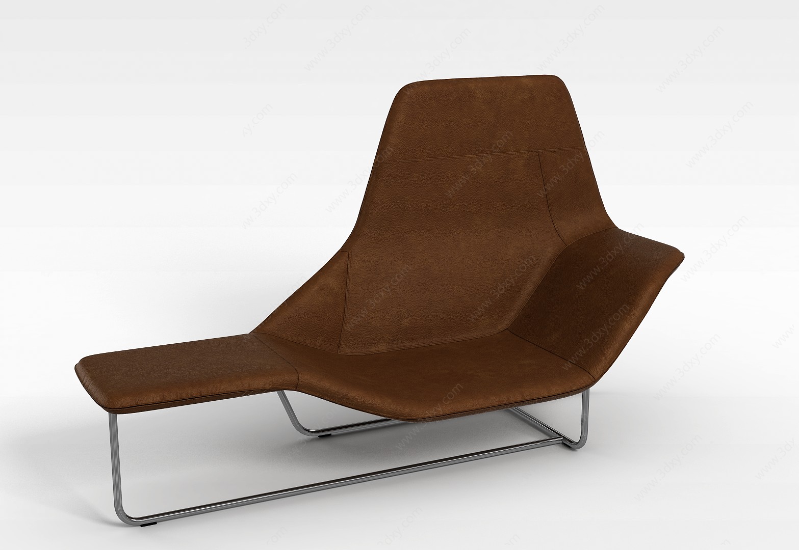 棕色沙发躺椅3D模型