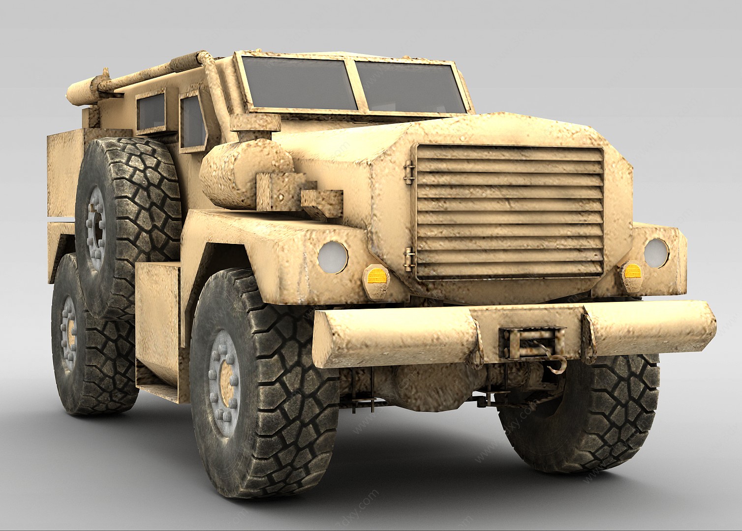 军事卡车3D模型