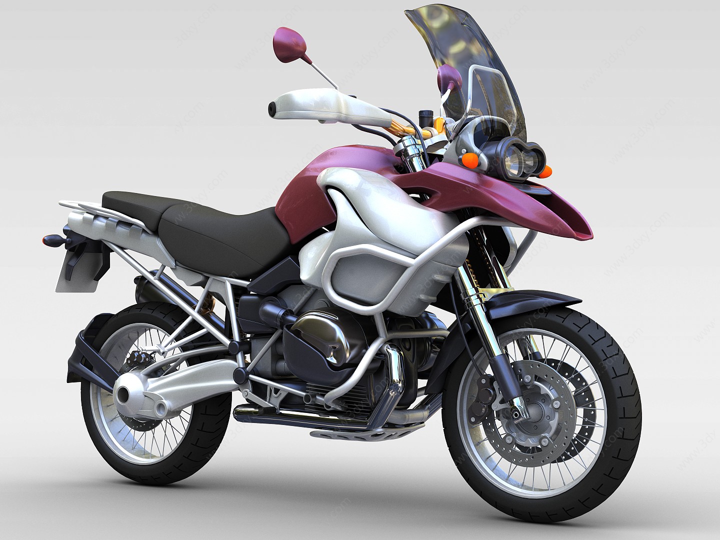 两轮摩托车3D模型
