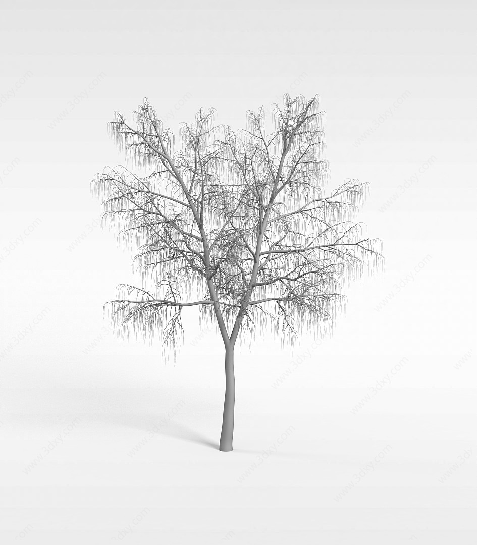 冬天枯树3D模型
