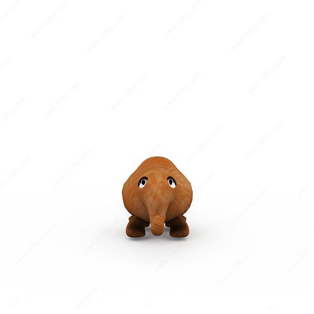 大象玩具3D模型