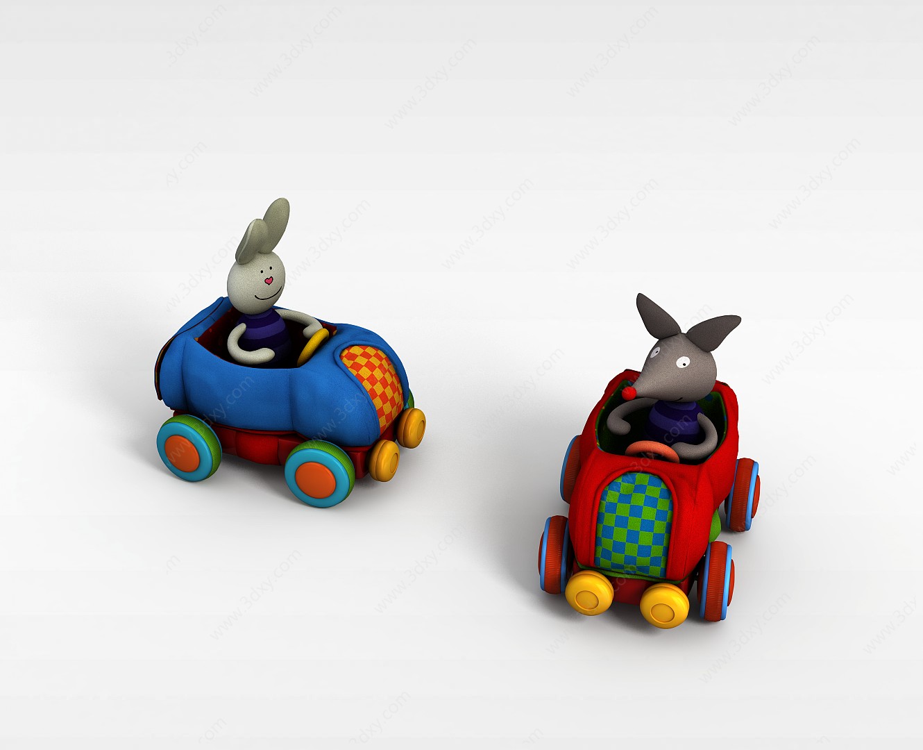 兔子碰碰车3D模型