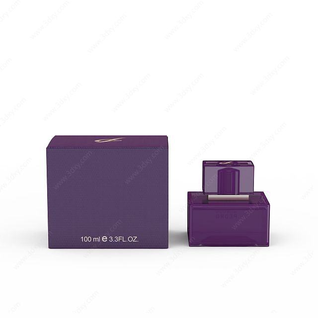 优雅紫香水3D模型