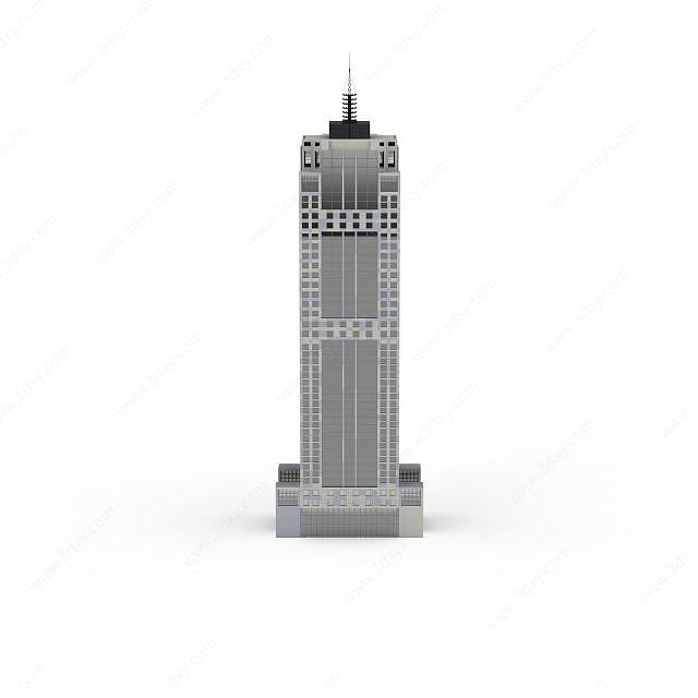 灰色大厦3D模型