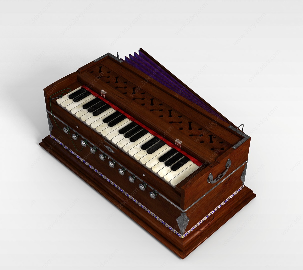 老式电子琴3D模型