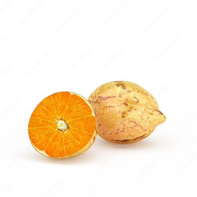 橘子饰品3D模型