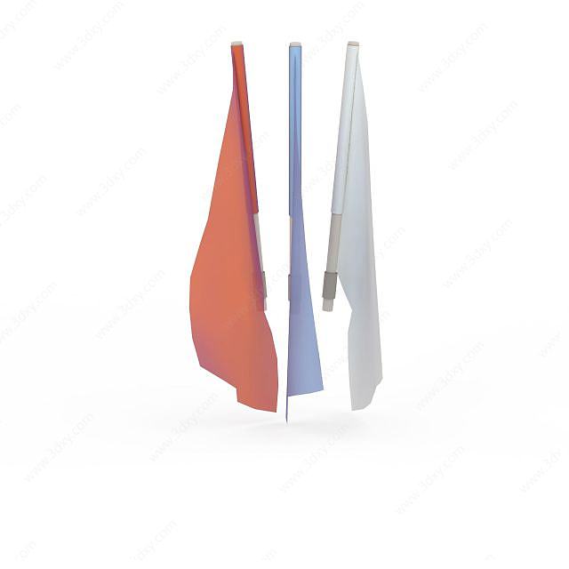 国旗装饰品3D模型