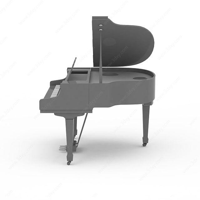 立式钢琴3D模型