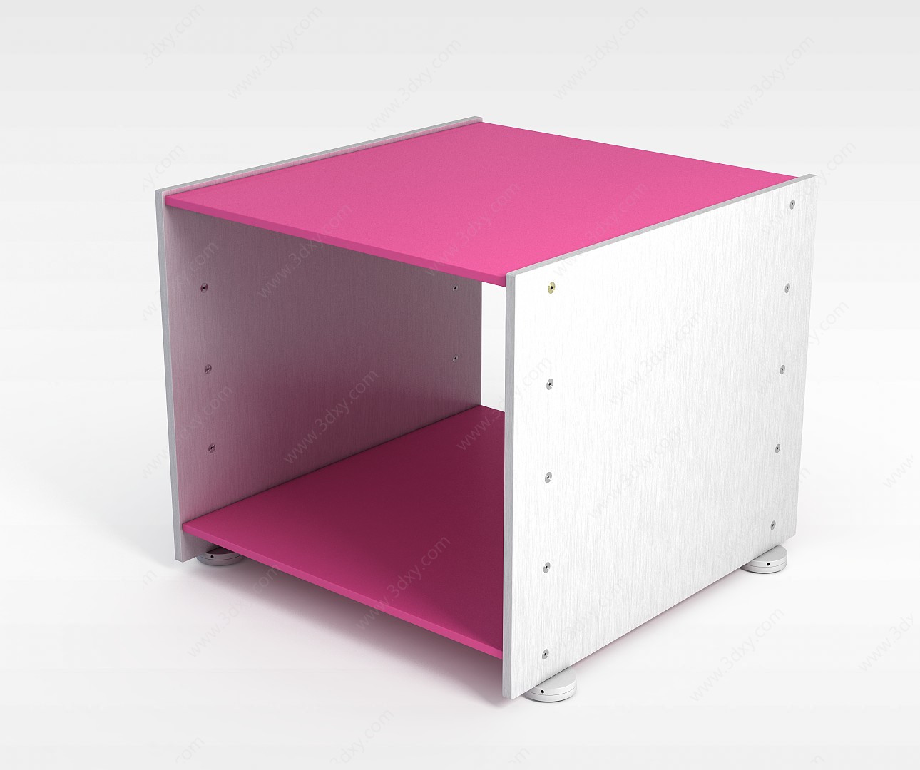 粉色金属展柜3D模型