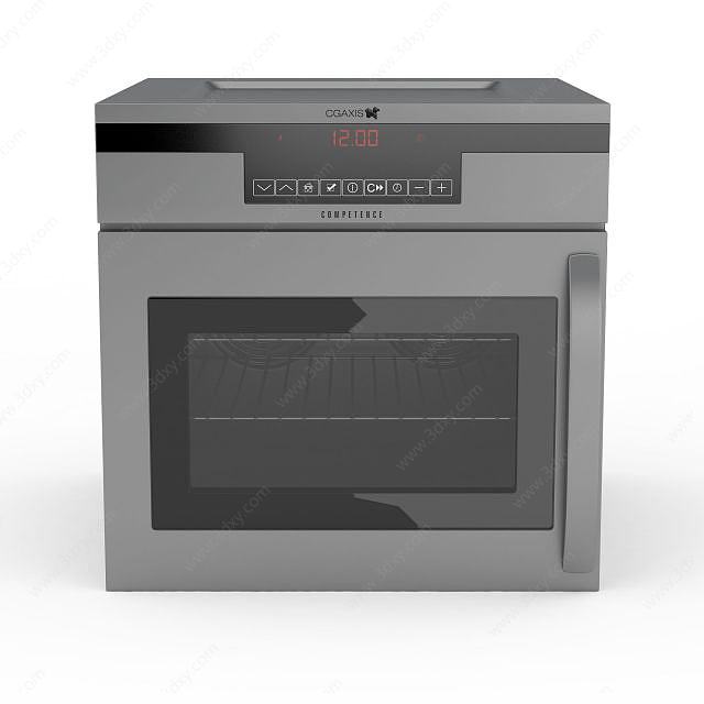 小型烤箱3D模型