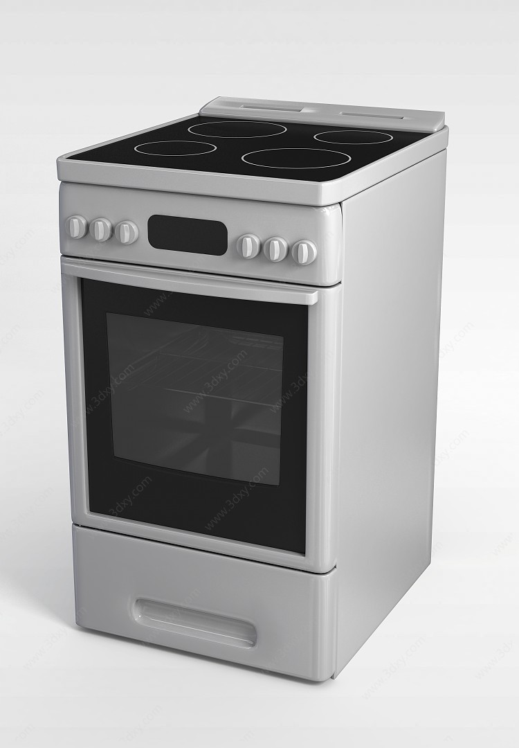 万能蒸烤箱3D模型