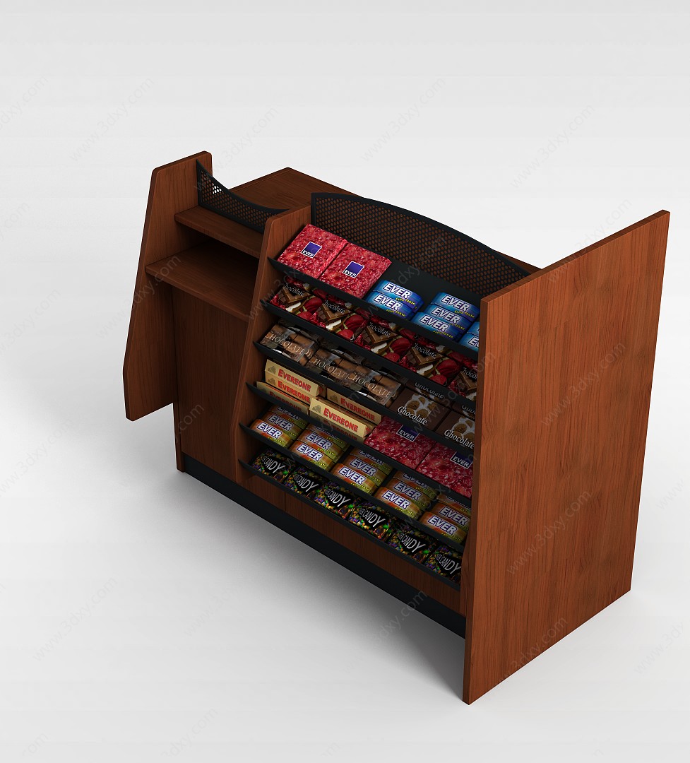 超市食物柜3D模型