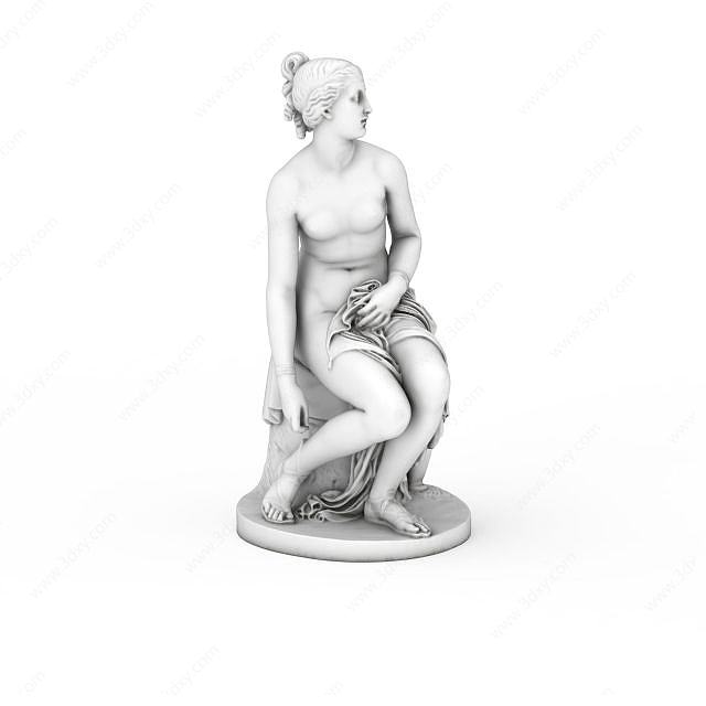 宁芙雕塑3D模型