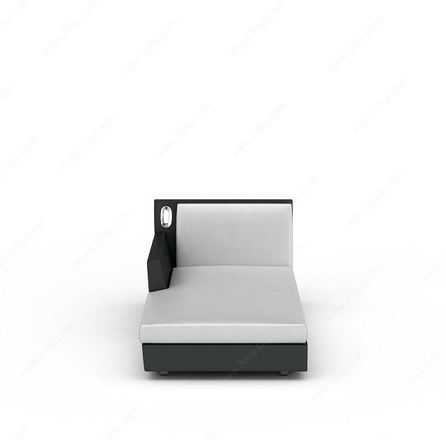 白色现代沙发3D模型
