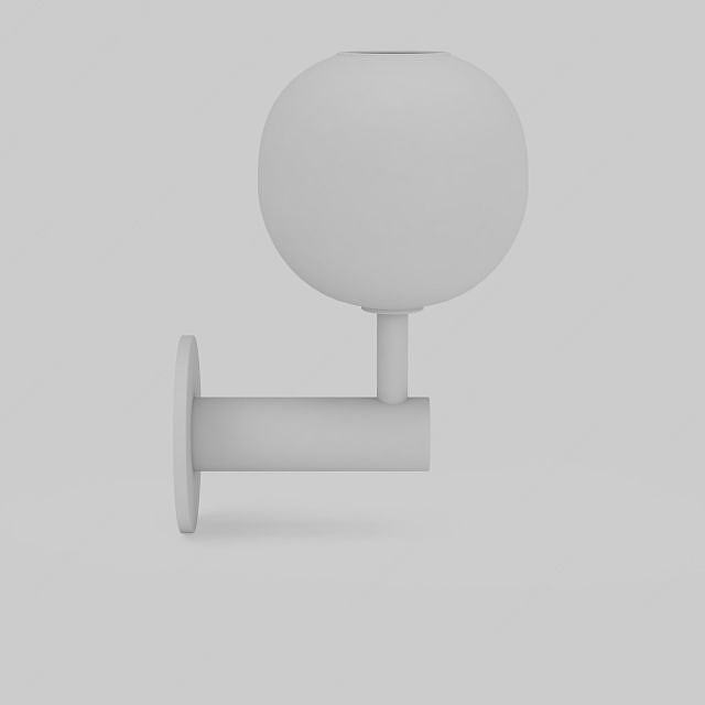 球状壁灯3D模型