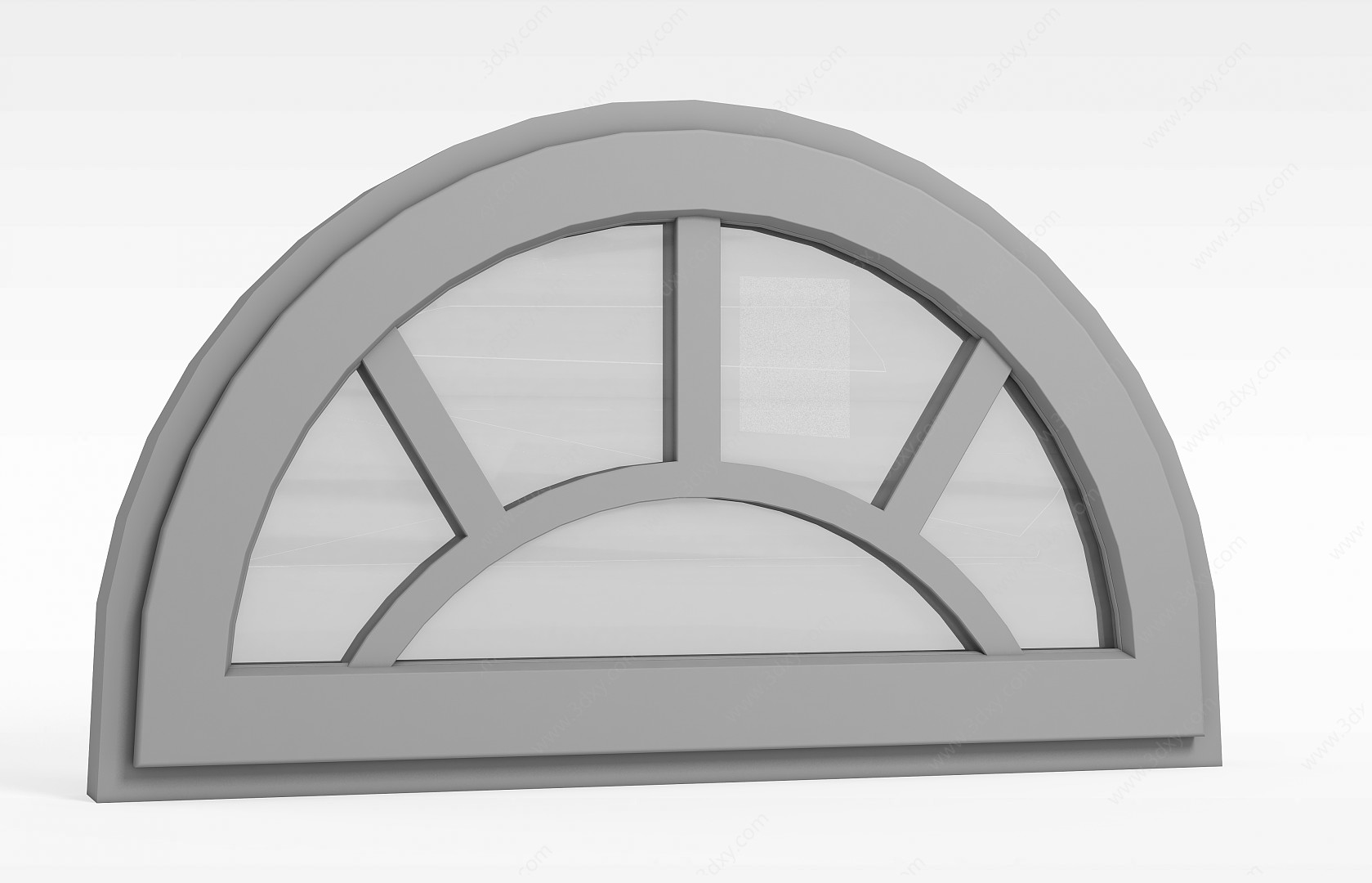 拱形玻璃窗3D模型