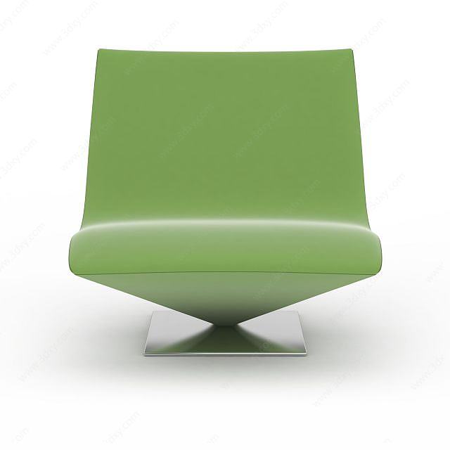 个性绿色沙发3D模型