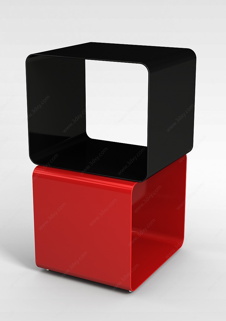 红色创意椅子3D模型