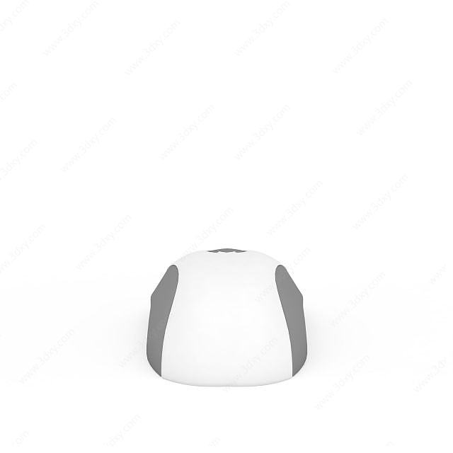 白色时尚鼠标3D模型