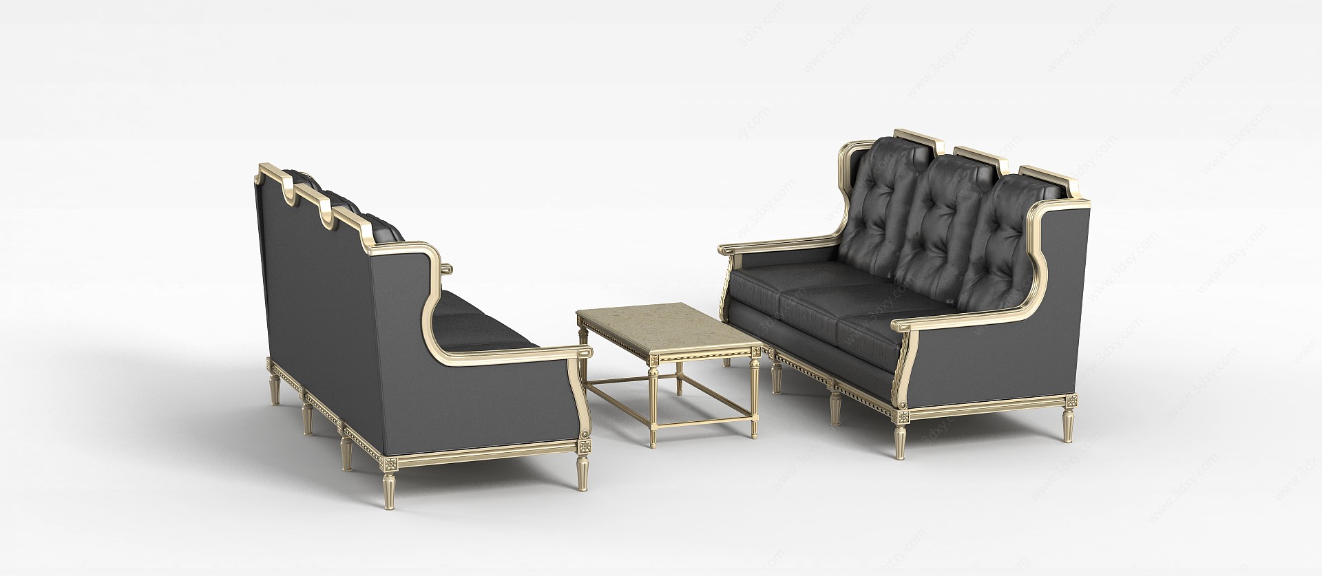 现代商务沙发3D模型