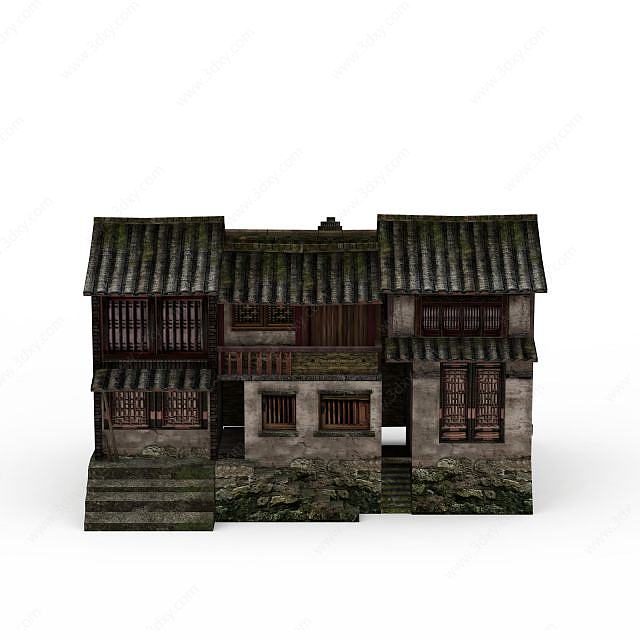 江南水乡建筑3D模型