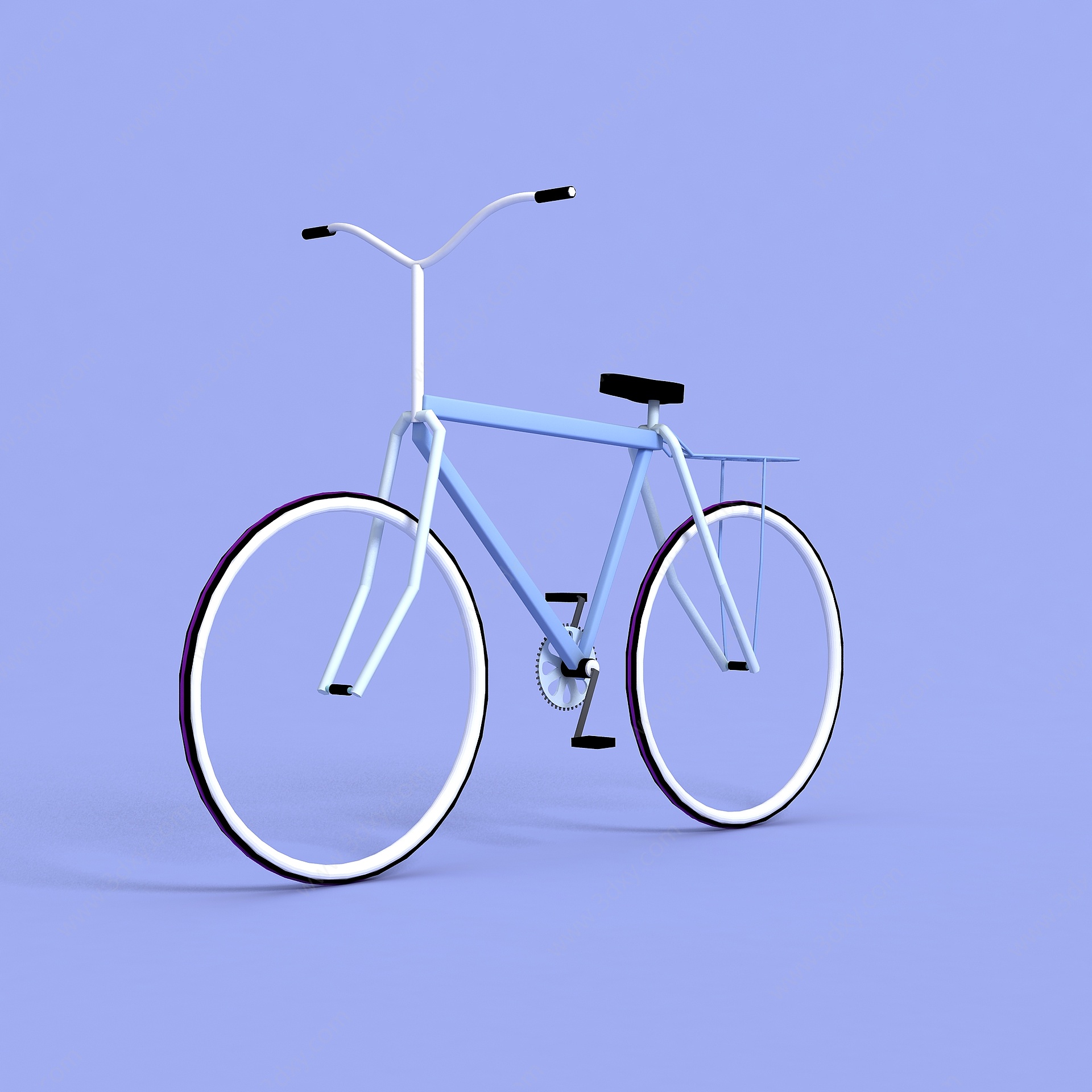 輕便自行車3D模型