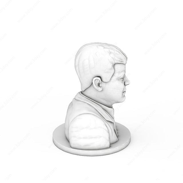 肯尼迪人物雕像3D模型