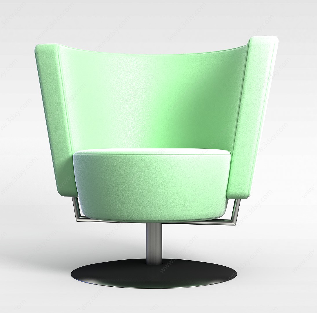 绿色旋转椅子3D模型