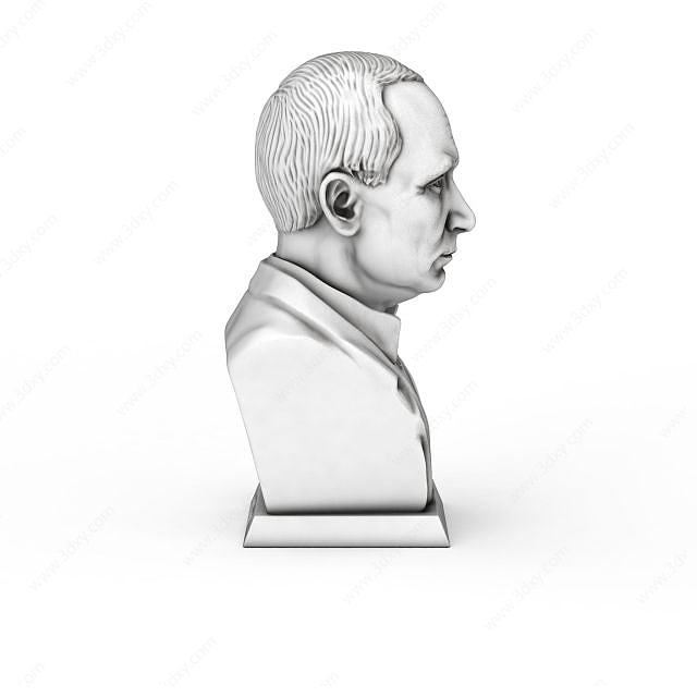 普京总统雕像3D模型
