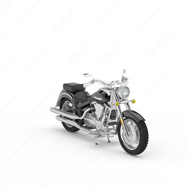 哈雷摩托车3D模型