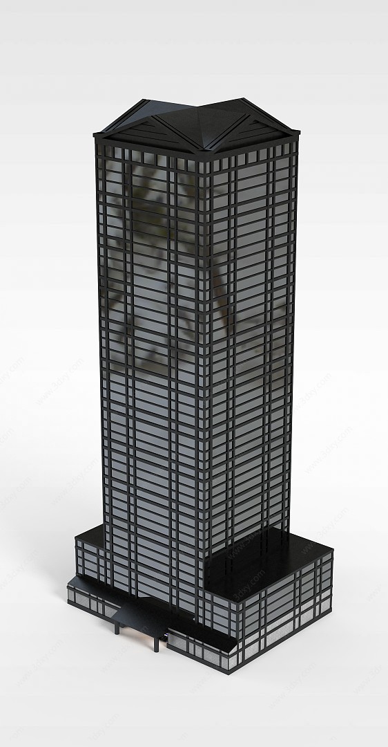 摩登商务楼3D模型