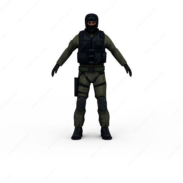 CS警察3D模型