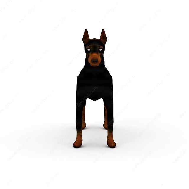 猎犬3D模型