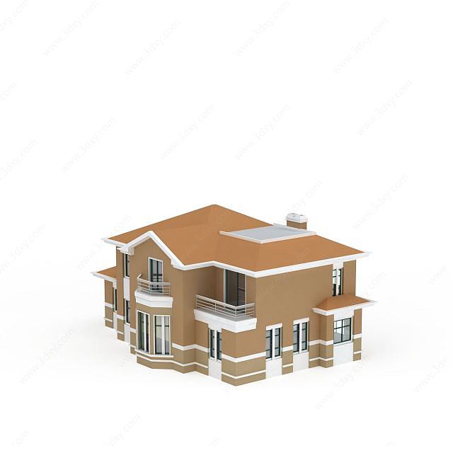 现代别墅3D模型