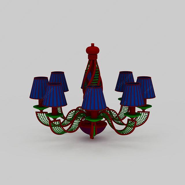 创意水晶灯3D模型